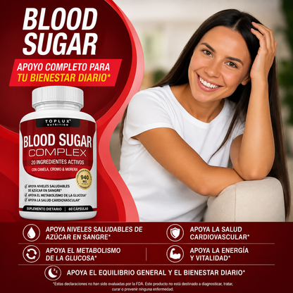 Blood Sugar™ Complex - Apoyo para Niveles Saludables de Glucosa