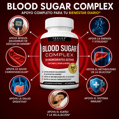 Blood Sugar™ Complex - Apoyo para Niveles Saludables de Glucosa