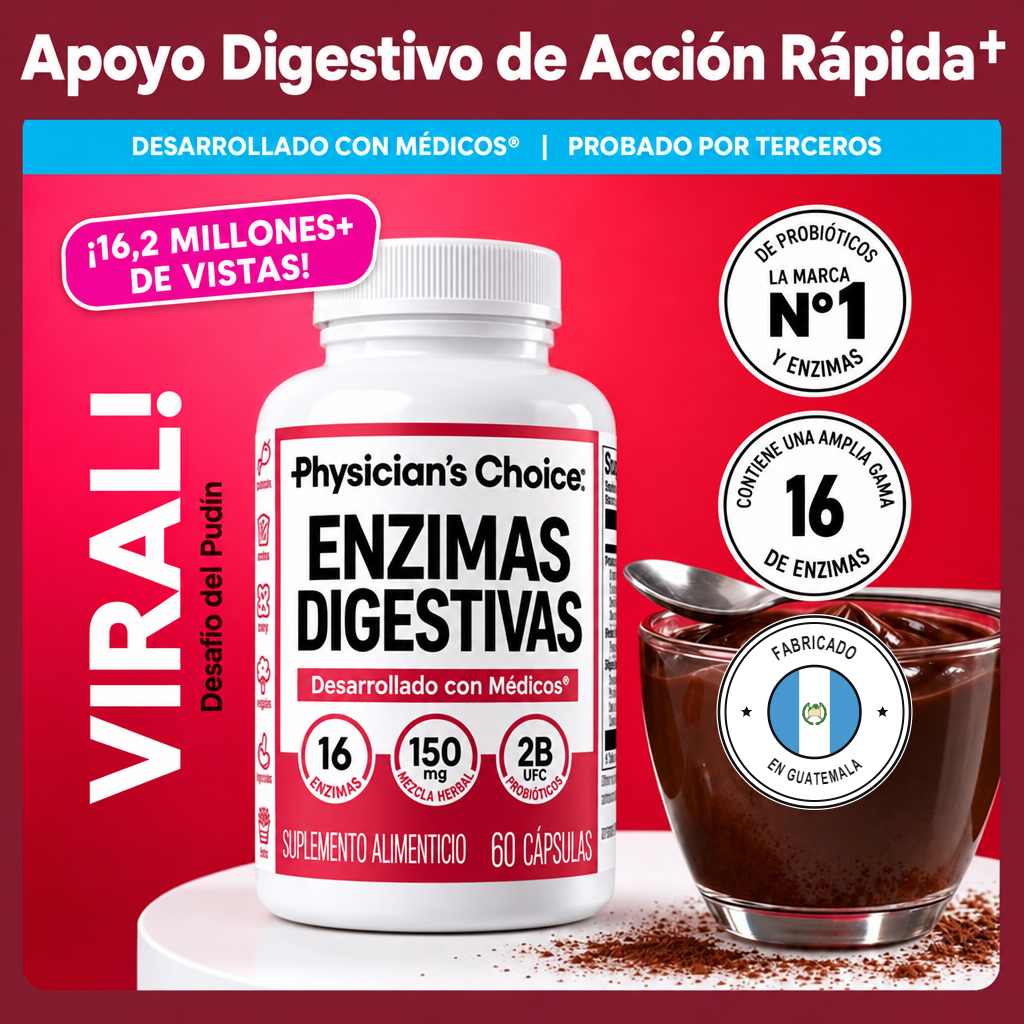 Physician's Choice | Enzimas Digestivas con Probióticos y Prebióticos
