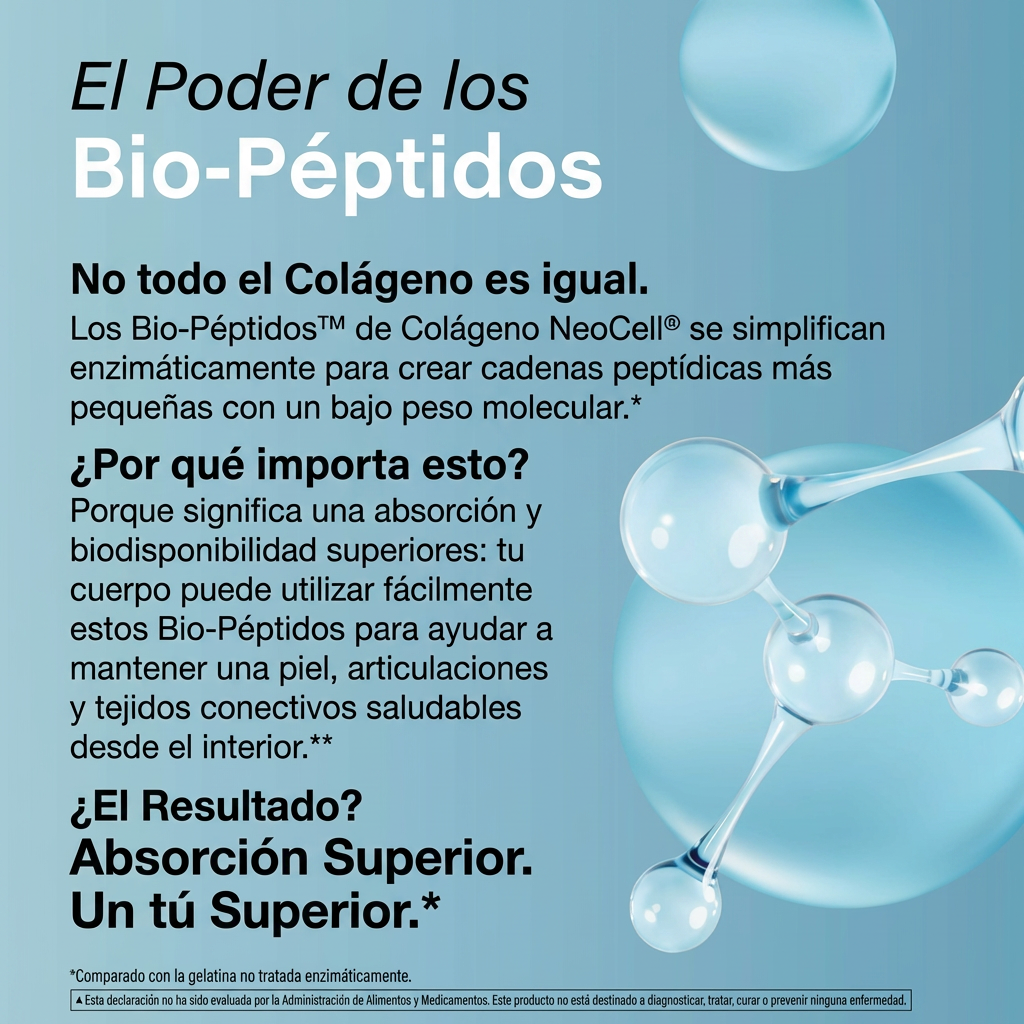 NeoCell Multi-Colageno Peptides - Piel Firme, Cabello Fuerte y Articulaciones
