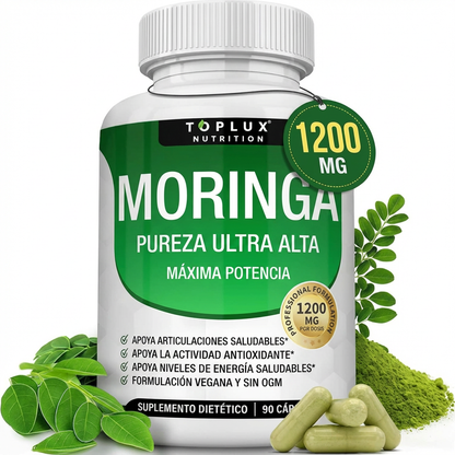 Moringa 1200mg - Energía, Vitalidad y Apoyo Inmunológico
