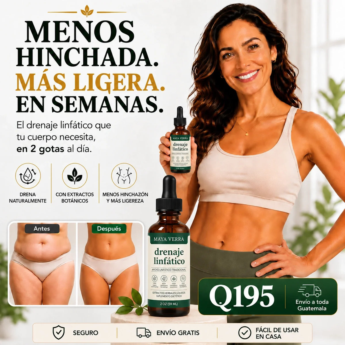 Gotas de Drenaje Linfático —  Adiós a la Hinchazón que la Dieta Nunca Pudo Quitar